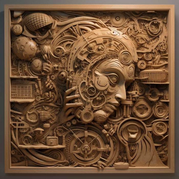 نموذج ثلاثي الأبعاد لآلة CNC 3D Art 